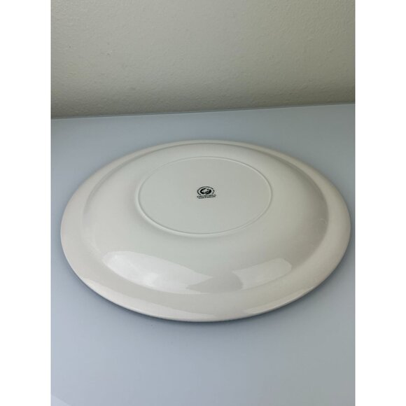 Churchill Blue Willow Platter Large Plate Made in England Oriental 13" Ceramic - Picture 9 of 12